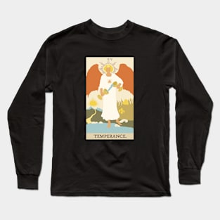 Temperance Tarot Card Long Sleeve T-Shirt